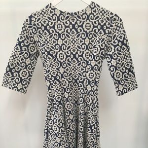 Zara blue and white dress